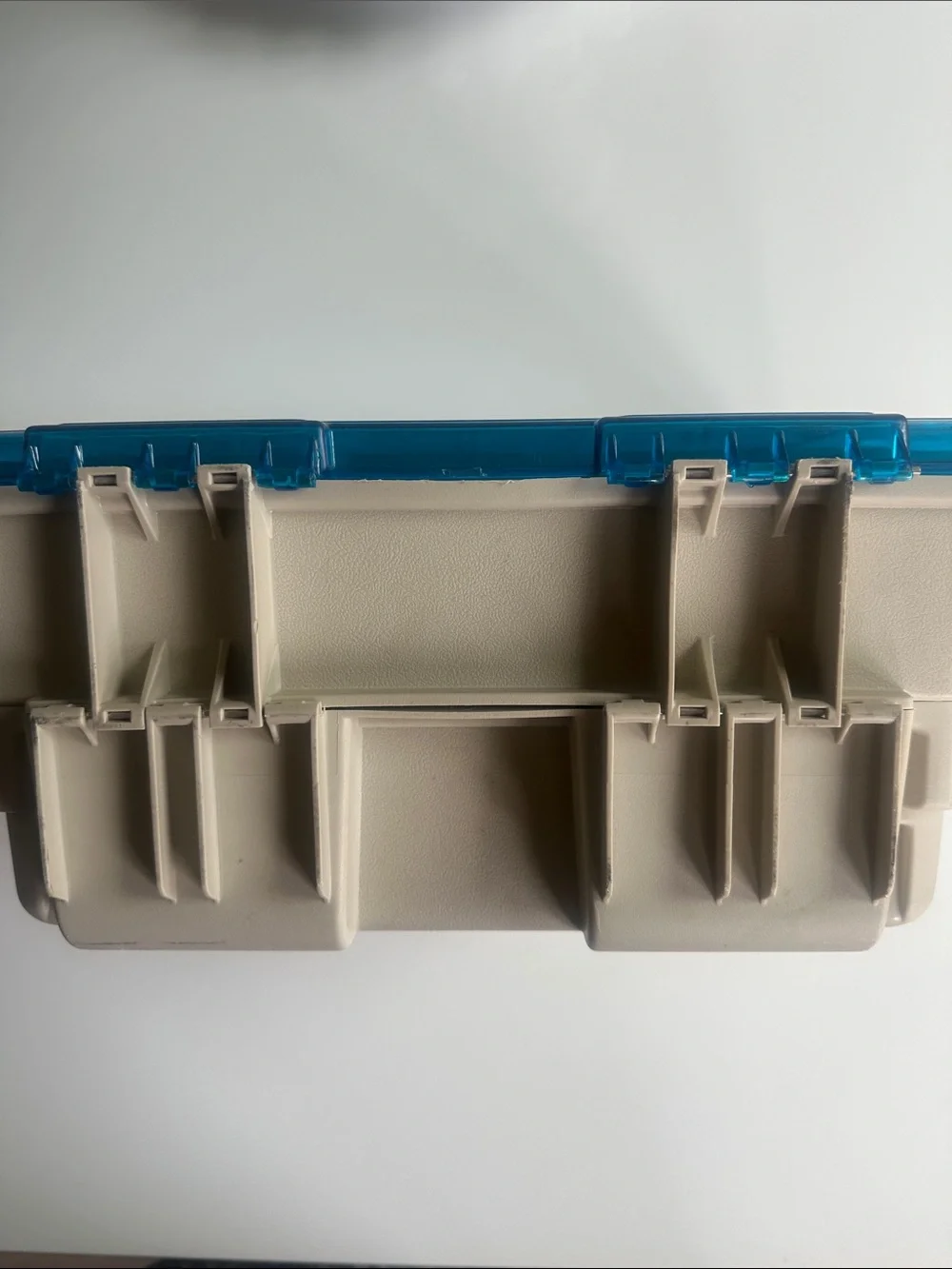 Plano-Magnum Satchel-Clear Blue Multi-Compartment Plastic Storage Box